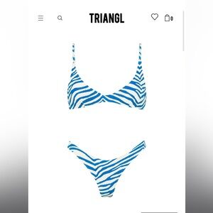 Triangl bikini set worn twice perfect condition